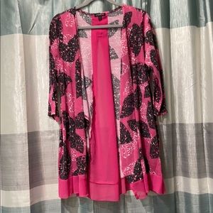 Lane Bryant Cardigan with Sheer Panel